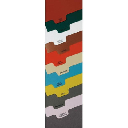 First Products Side Open Custom Tab and Title Stat-Flag Poly Divider