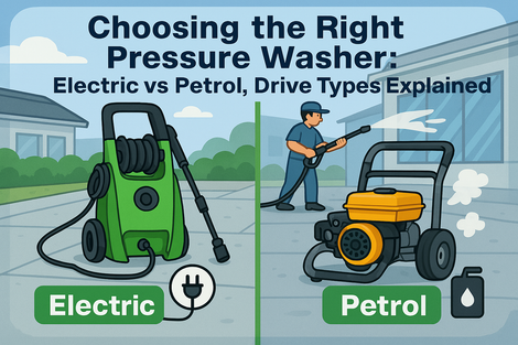 Which Pressure Washer Is Best for You? Electric vs. Petrol, Direct Drive vs. Belt Drive vs. Gearbox