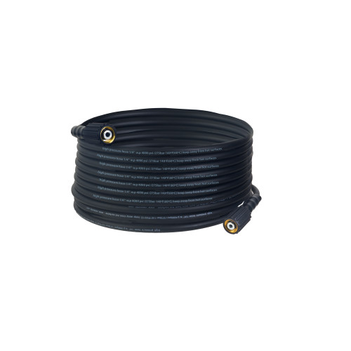 1/4-in Cold Water Black Hose, 4000 psi, M22F Connector
