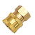 3/8-in Female NPT to 3/8-in Quick-Connect Socket Brass Adapter