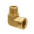 3/8-in Male NPT to 3/8-in Female NPT Brass Elbow, 90 deg