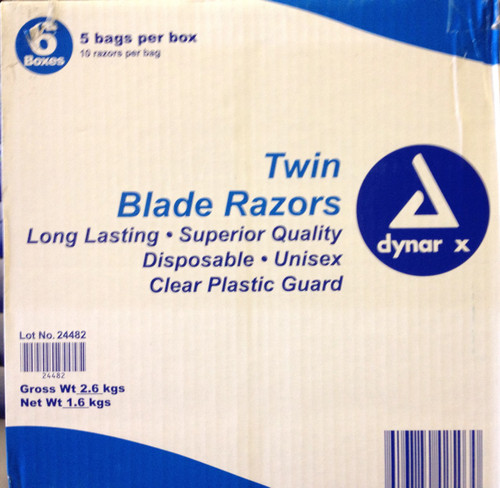 Dual Blade Razors 50 pack