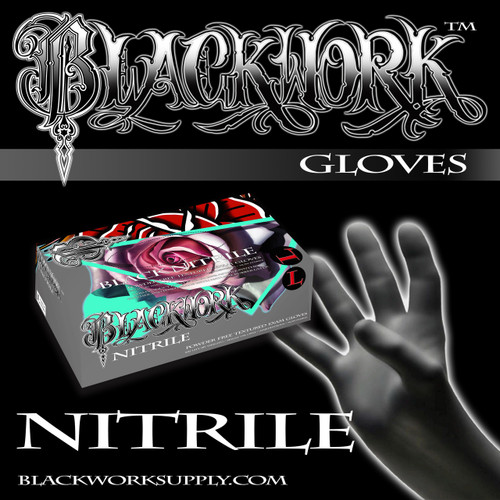 Blackwork Nitrile Medical Grade Exam Gloves *Box*