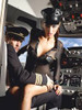 Black stewardess uniform with long sleeves
