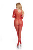 RISQUE CROTCHLESS BODYSTOCKING RED 