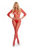 RISQUE CROTCHLESS BODYSTOCKING RED 