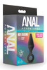 ANAL ADVENTURES PLATINUM SILICONE LOOP PLUG MEDIUM BLACK