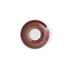 Verona Brown Hand-Painted Espresso Saucer - Set of 6