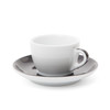 Verona Black Striped Competition Cappuccino Cup and Saucer - 5.1oz - Set of 6