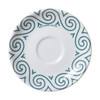 ancap verona millecolori evolution spirale espresso saucer in teal