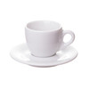 italian demitasse cup on porcelain saucer