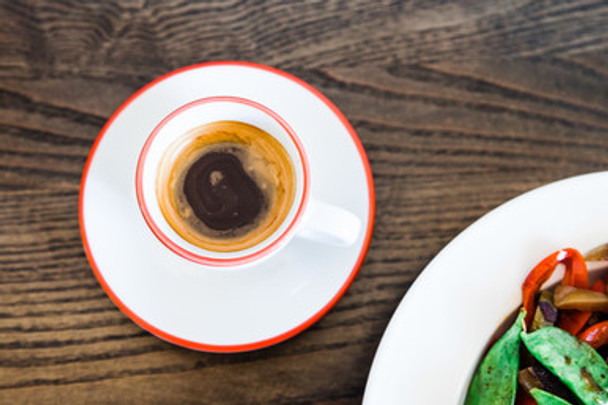 Ancap Dinnerware and Verona Red Painted-Rim Cup and Saucer