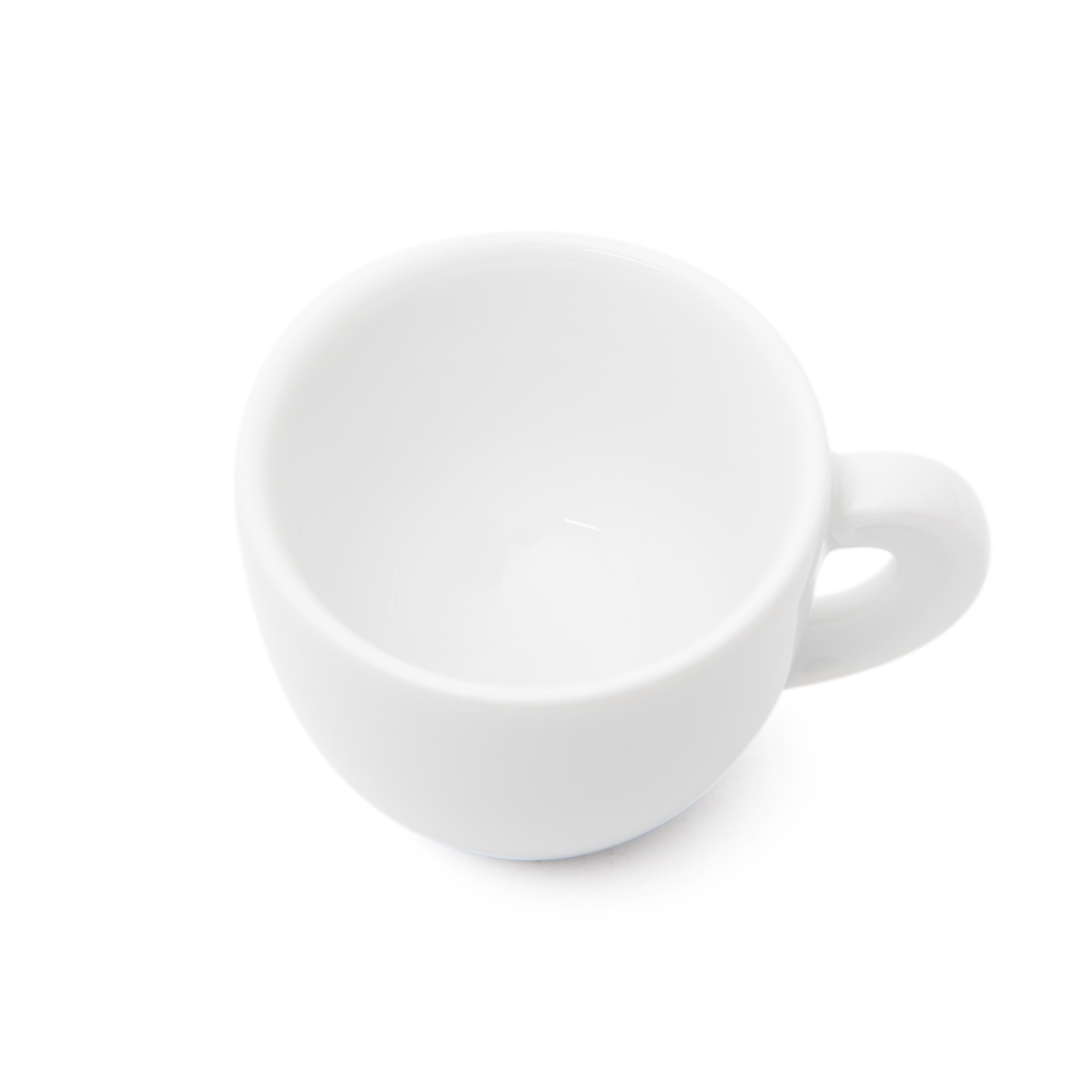 A White Edex Espresso cup on a white background.