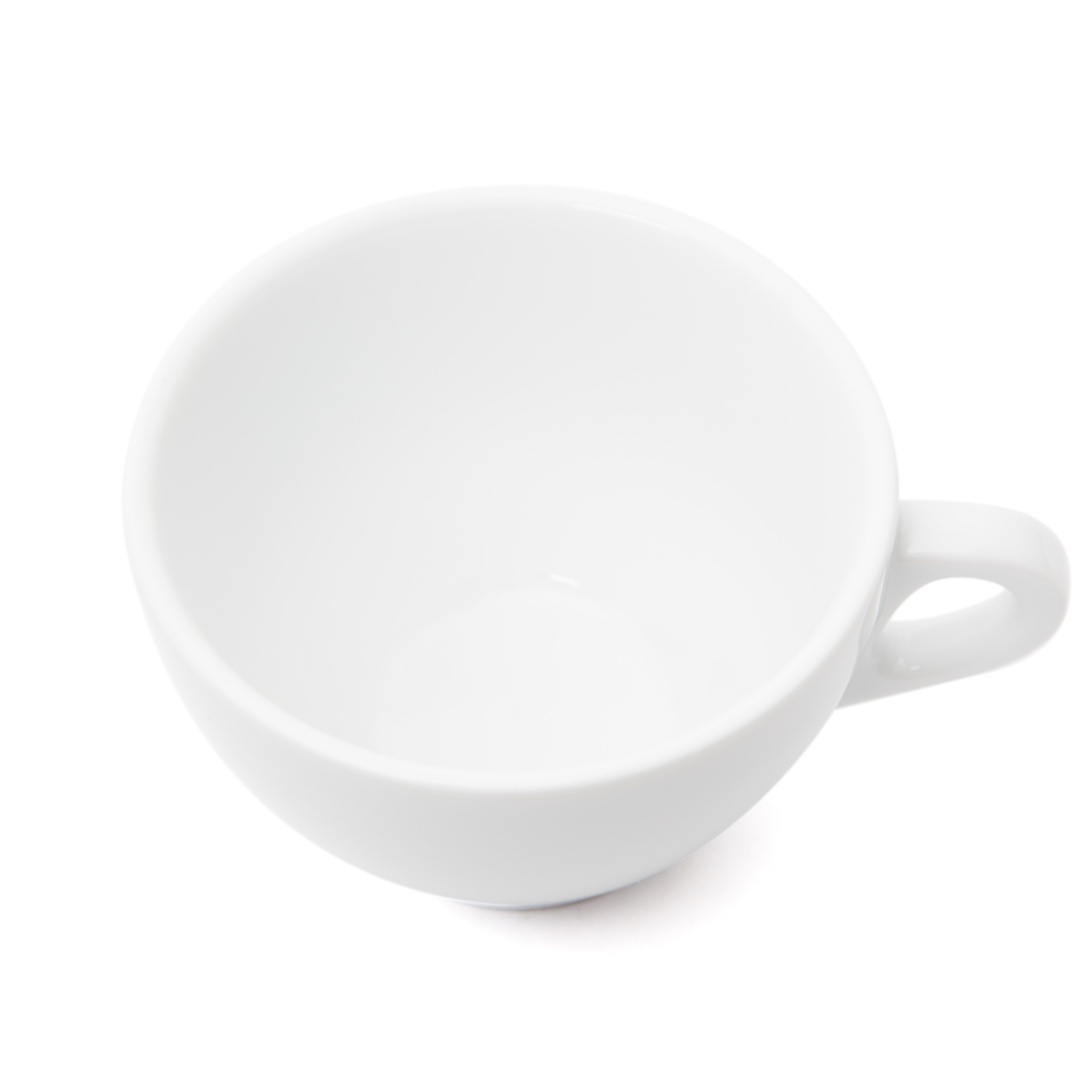 A White Torino Latte cup on a white background.