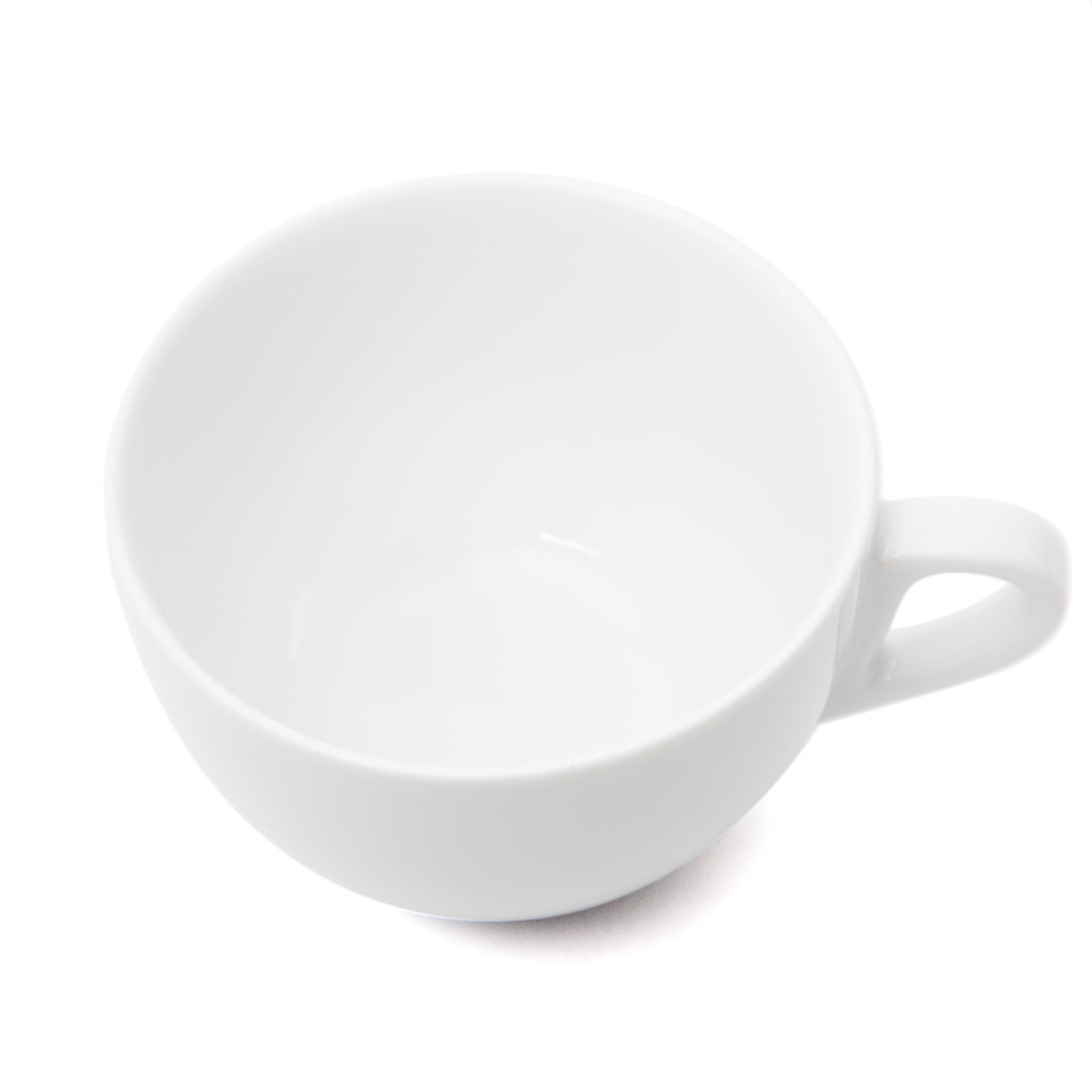 A White Verona Jumbo Latte cup on a white background.
