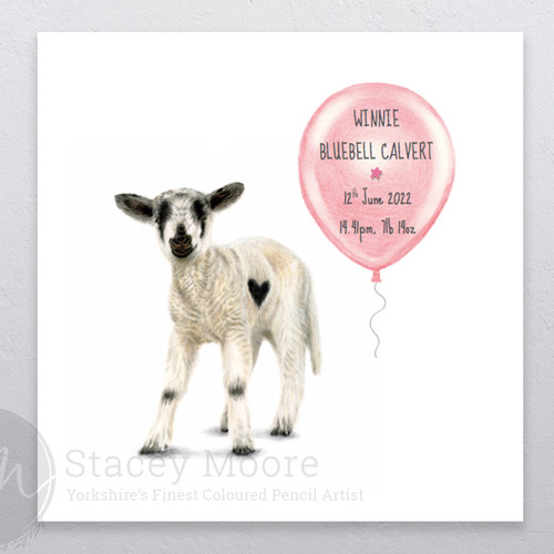 Lamb Personalised Print