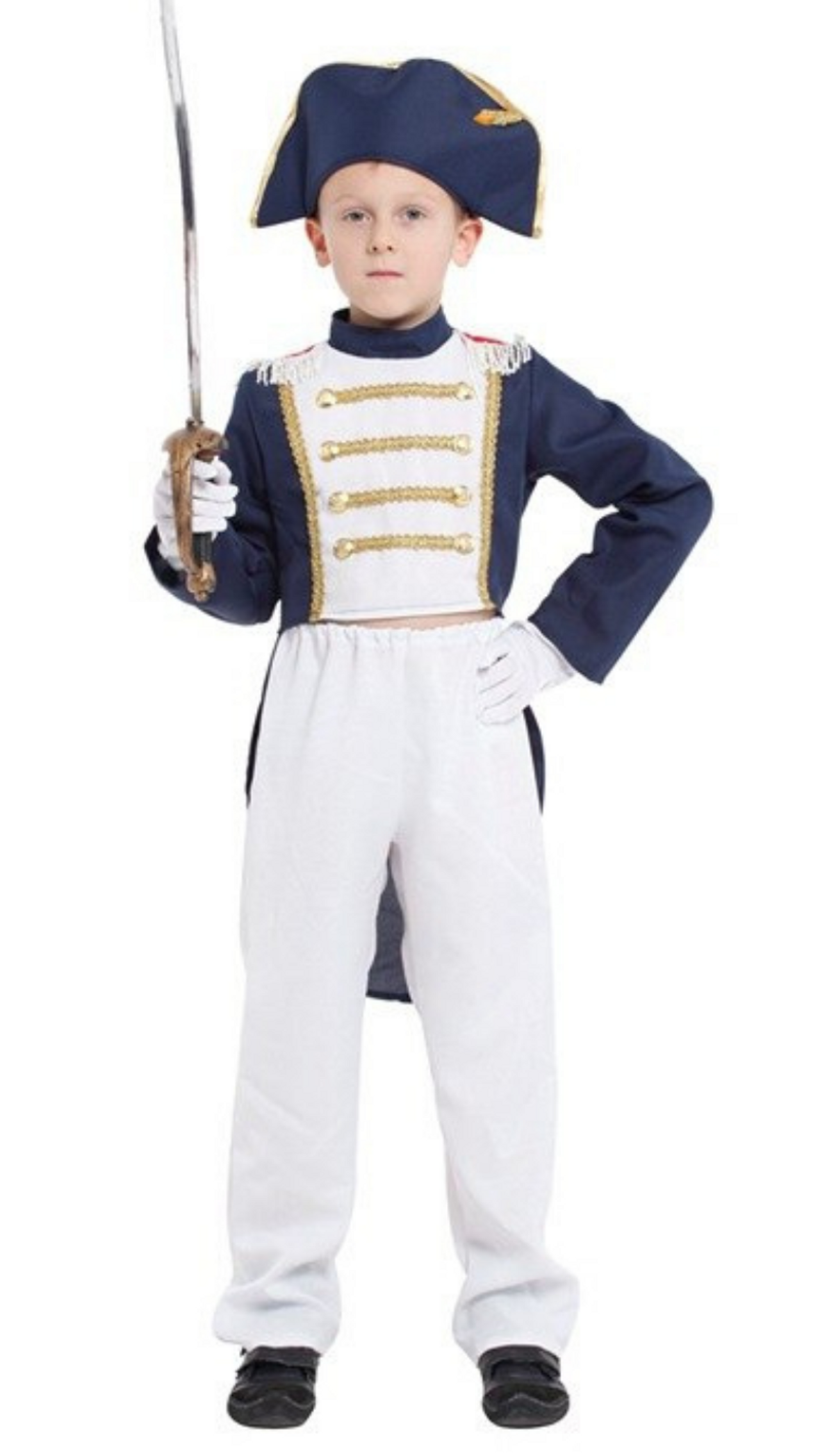 The Napoleon Suit Costume Historical Colonial General for Kids