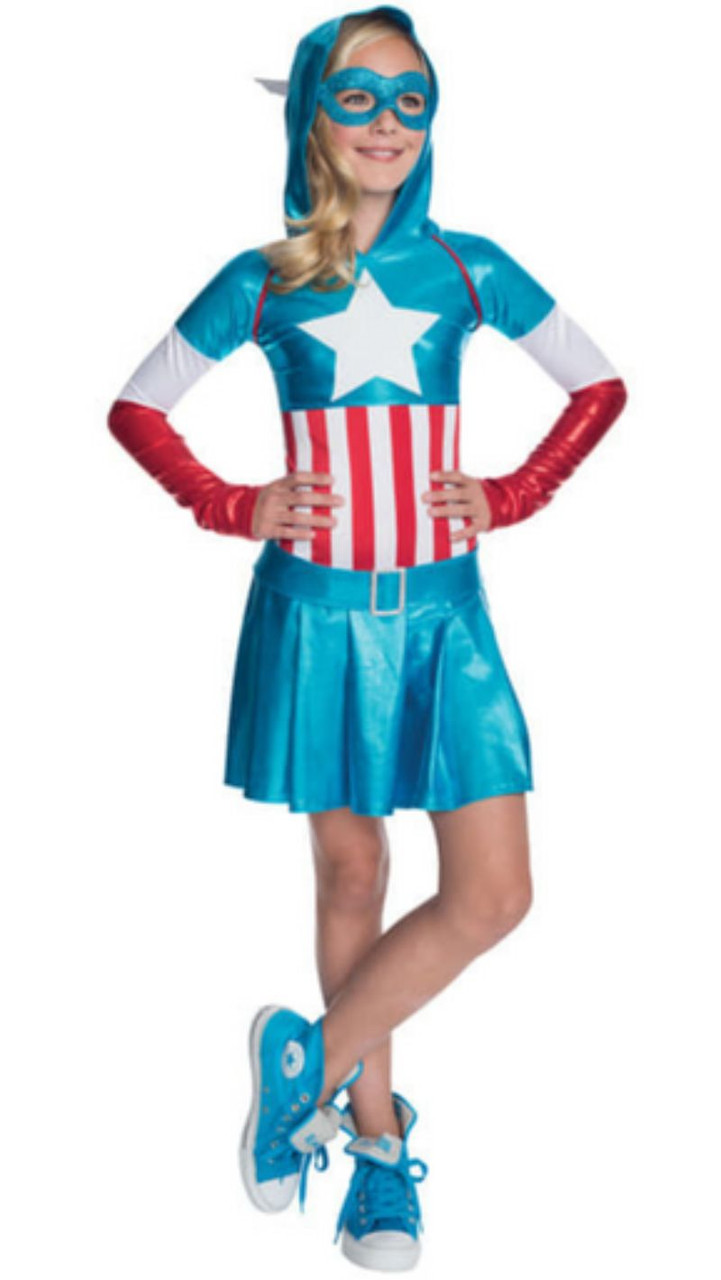 Buy Fancy Steps Kid's Complete Muscle Captain America Costumes for  Halloween Cosplay Carnival and Many More Events (5 to 7 Years, Multicolour)  Online at desertcartINDIA