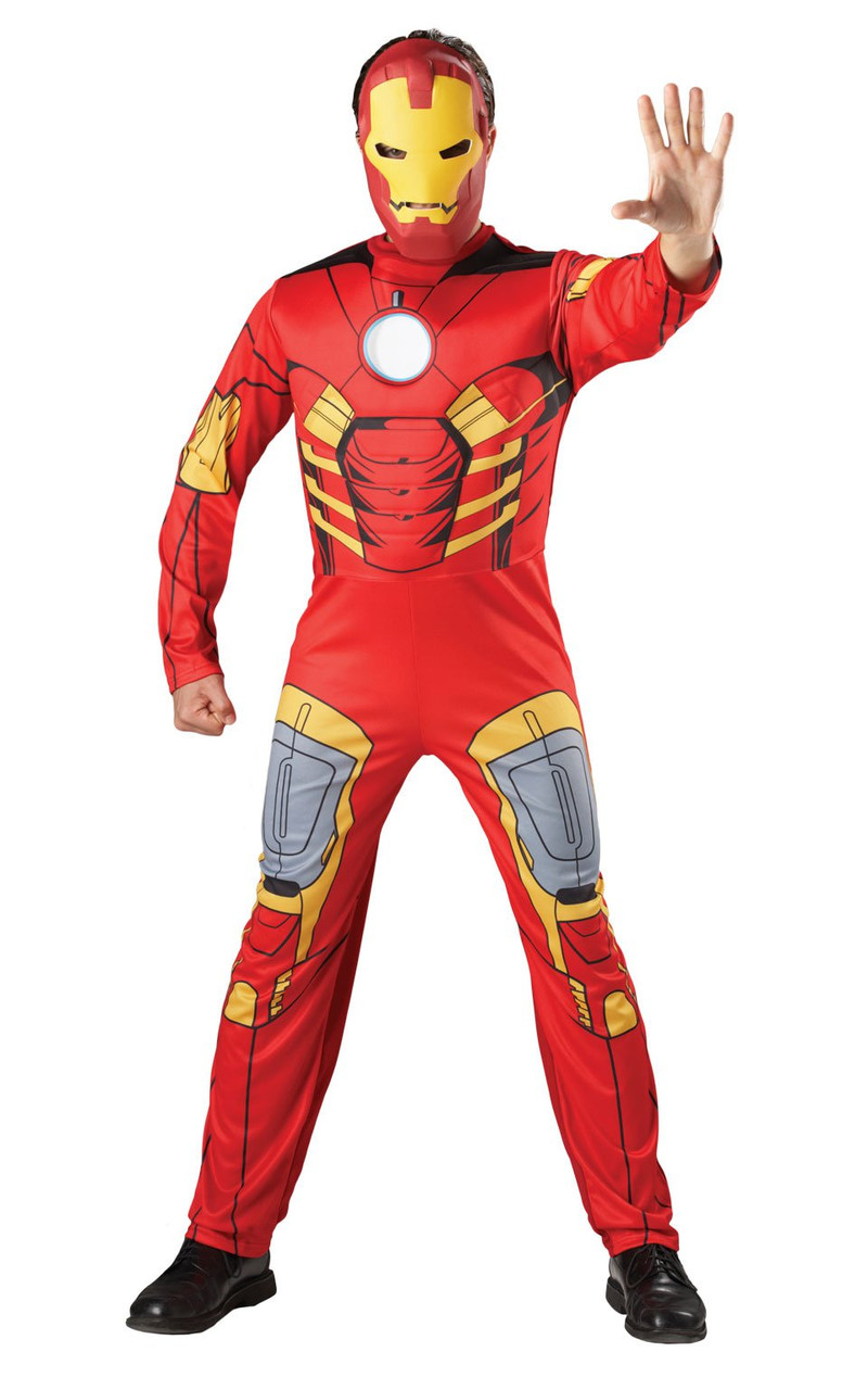 Ironman Deluxe Costume (Std)-Adult Costume - Iron Man Costumes for Men
