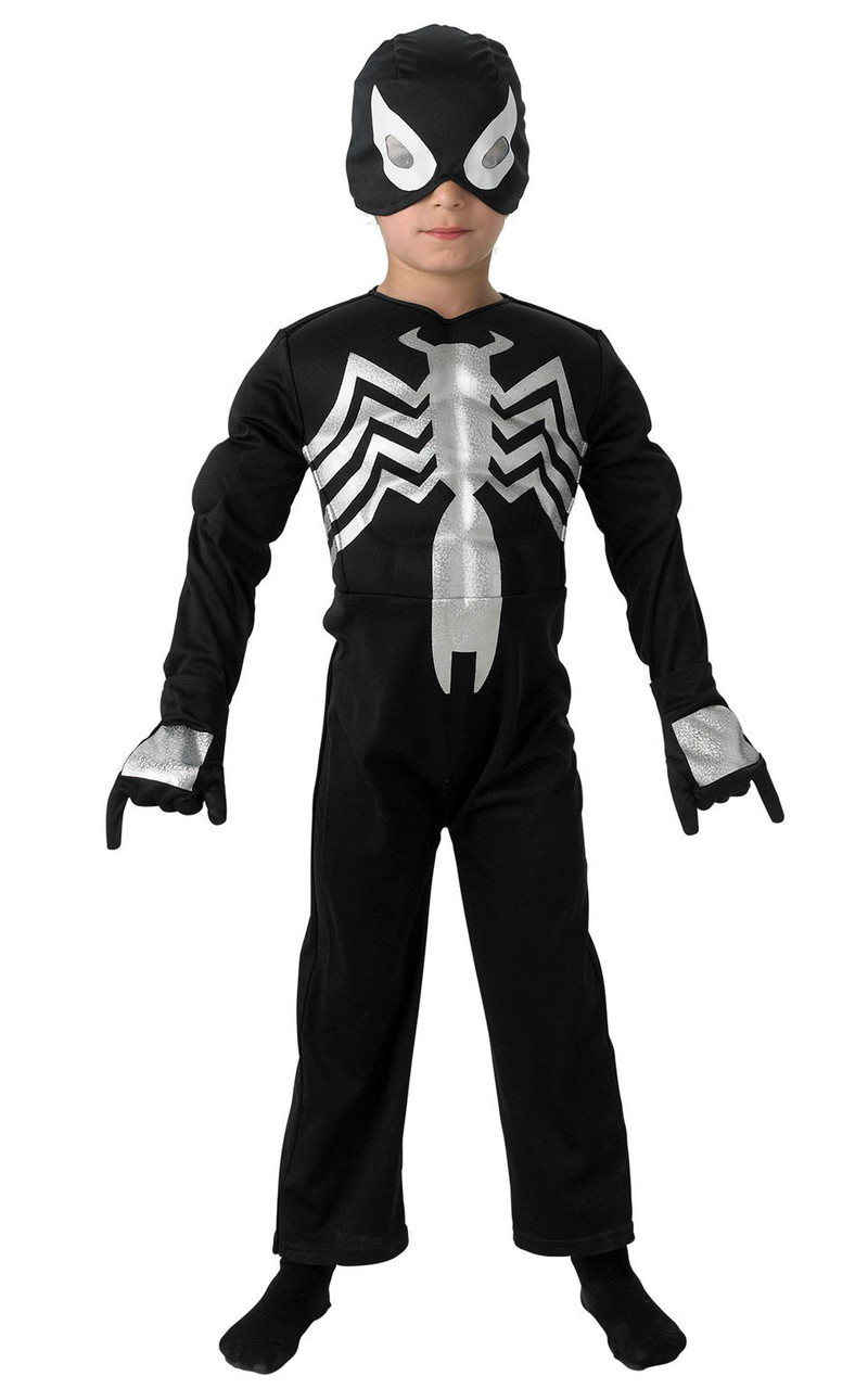Venom Costume Hood Mask BLACK Spider Man Adult Teens KID Halloween cosplay  ❶USA❶