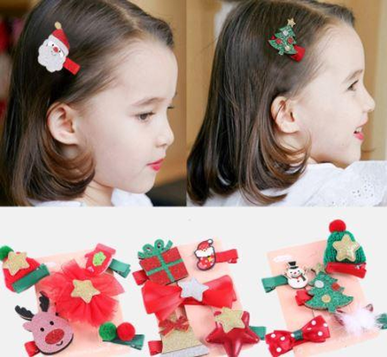 Baby Headwear Cute Hair Clips Accessories For Kids Children Hair Clip 4Pcs/