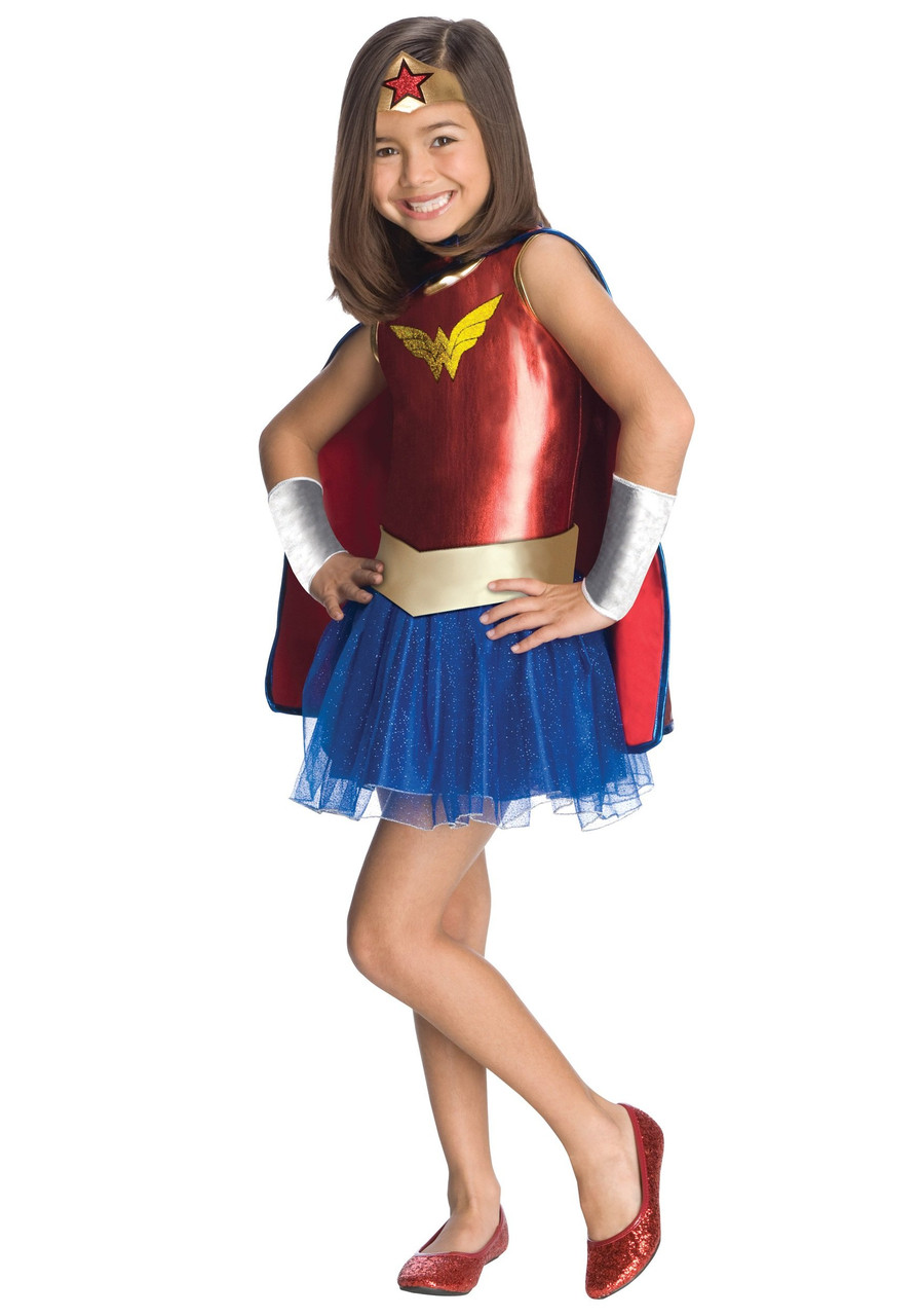 Rubies Deluxe Wonder Woman Girls Halloween Costume