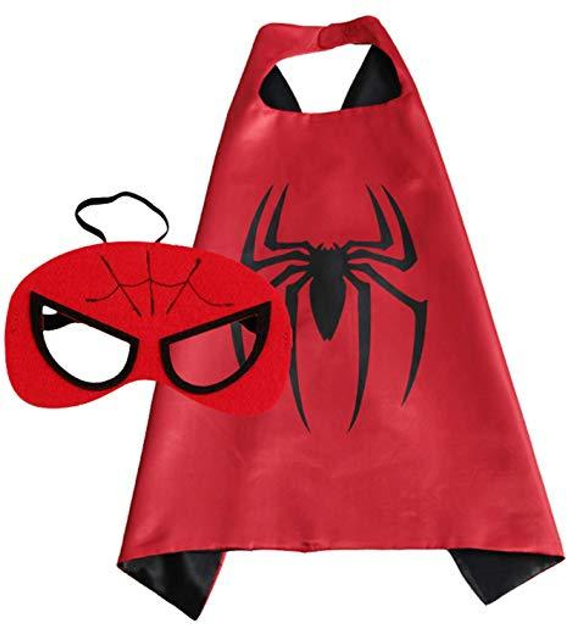 FAST SHIP-Kids Christmas Gift Party Costume Batman Superman Spiderman Cape+Mask