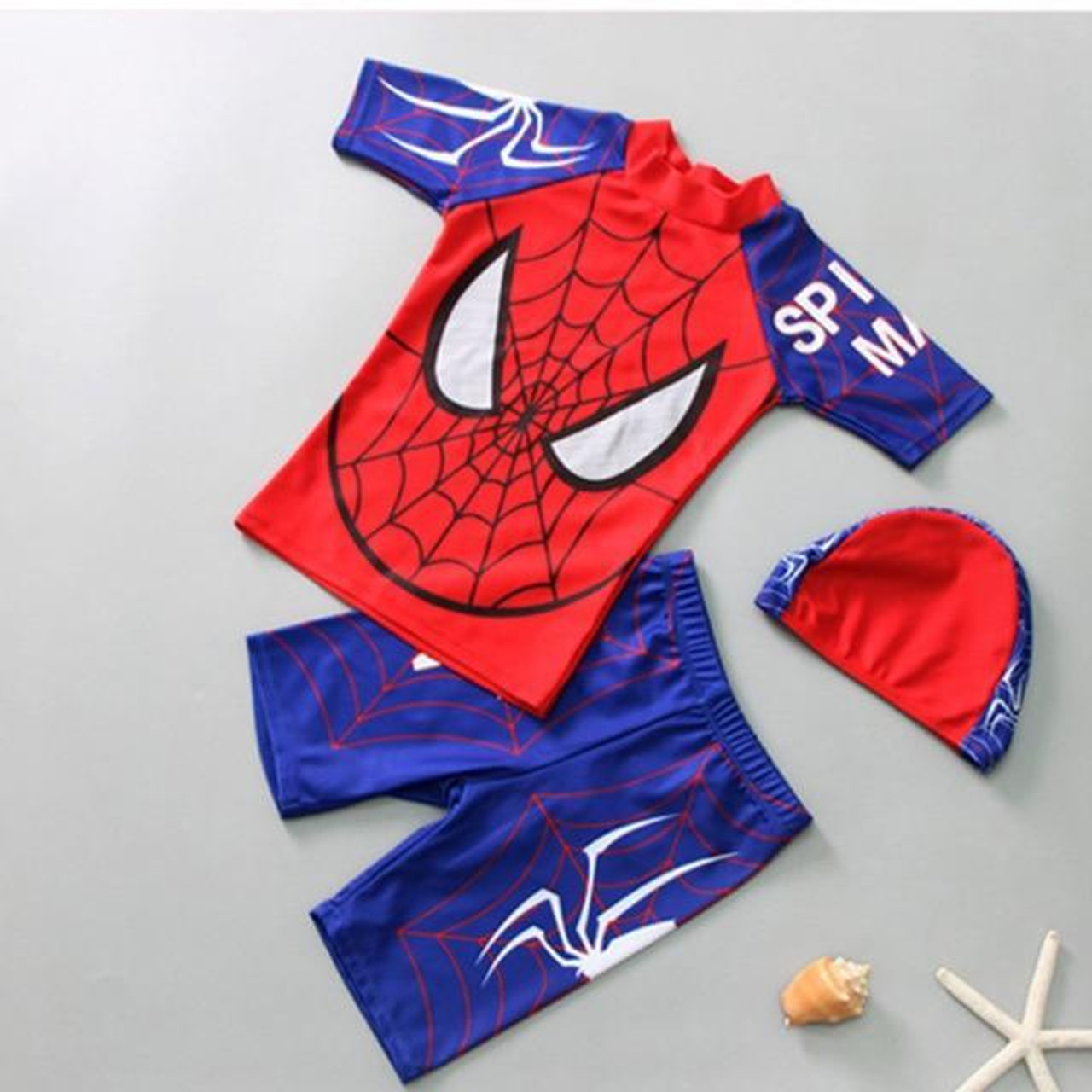 Spiderman Kids Boys One Piece Swimming Diving Surfing Suit Swimwear Top ...
