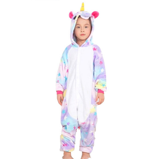 Kids Unicorn Multi Rainbow Onesie Kigurumi Kids Unicorn Multi Rainbow Onesie Kigurumi