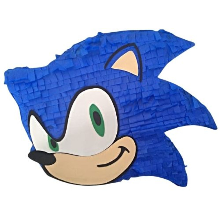 Large Sonic pinata-sonic party- sonic theme- party decorations