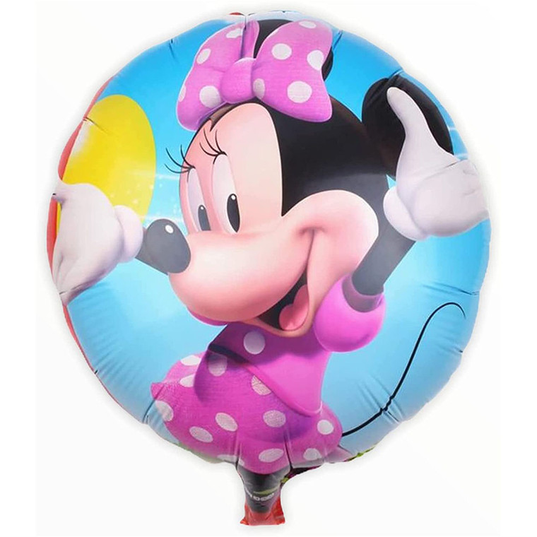 Minnie Mouse Balloons For Birthday Decorations - 5pcs