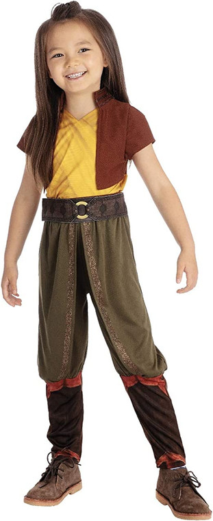 Rubies Official Disney Raya Deluxe Costume, Raya and the Last Dragon Girls Kids Fancy Dress