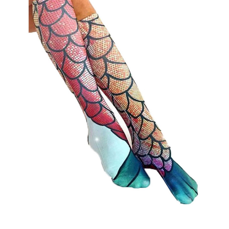 mermaid socks Bikini swimsuit wild accessories seaside photo in stockings tide