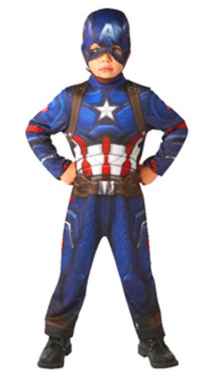 Avengers Aou Captain America Deluxe Costume-Boys