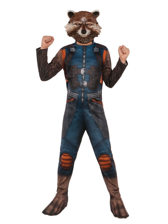 Av4 Rocket Raccoon Deluxe fox Child Costume for Kids book week character