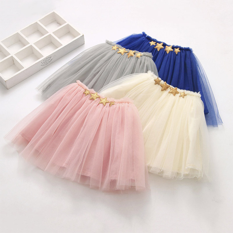 New Tutu Skirt Korean Princess Children's Mesh Dress Baby Dance Pettiskirt