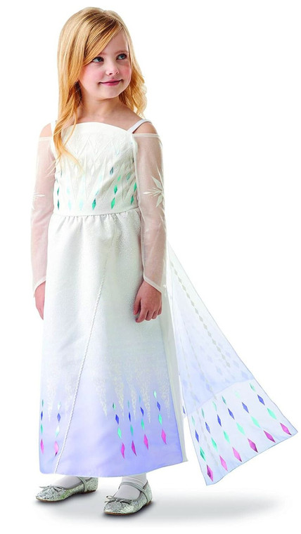 Official Disney Frozen 2, Elsa Epilogue Dress, Childs Costume