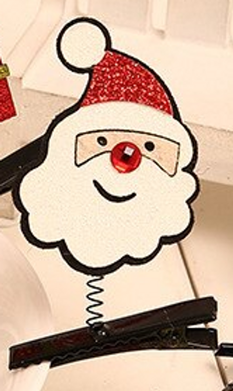 Hair Clips Christmas - Santa-Face Hairpin For Mom & Child