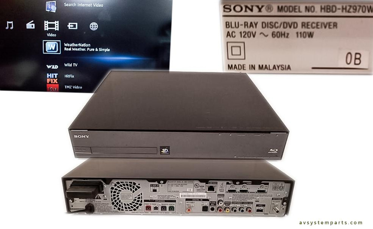 Sony Bravia HBD-HZ970W 3D Blu-ray 5.1Ch 1000w Home Theater System Receiver  Streaming Network Player