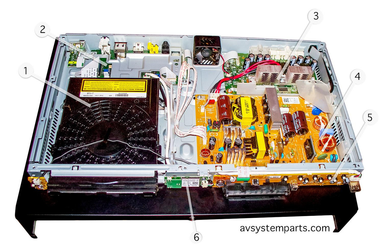 Sony BDV-E385 Parts: BPX-7, 1-884-820-11-PP, 1-885-264-12, 3L382W-1,  1-885-162-11