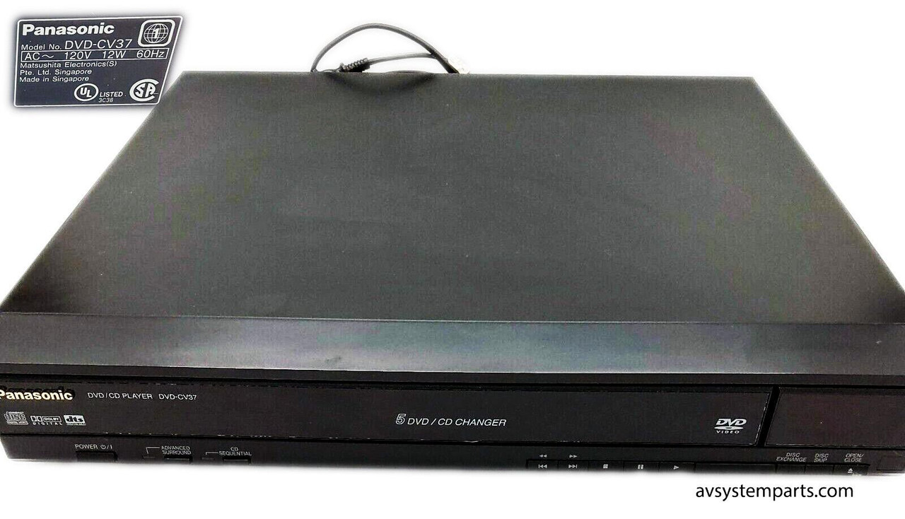 Panasonic DVD-CV37 DVD/CD Player 5-Disc Changer