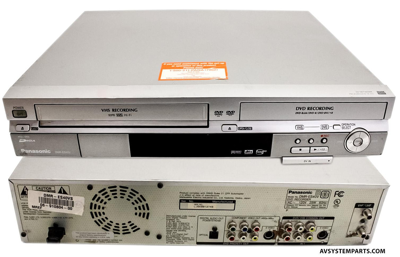 Panasonic DMR-ES40V DVD Recorder VCR Video Recorder TV Tuner