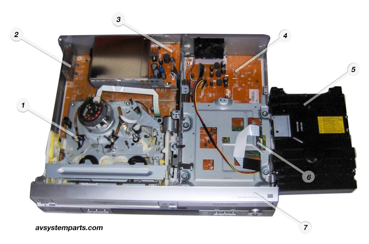 Panasonic DMR-ES30 Parts:VXY1867,VEP 09136,SMKM-p3x,VEP79104