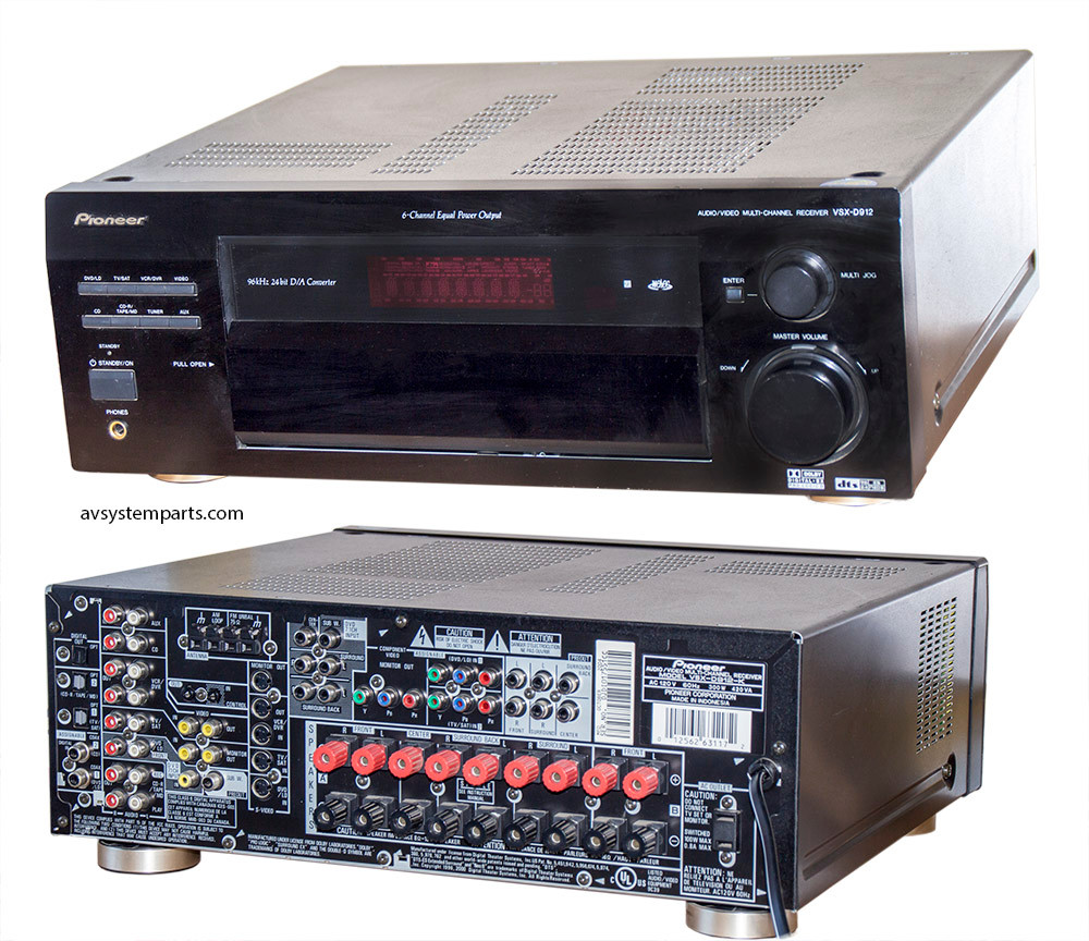 Pioneer VSX-D912K Digital AV Amplifier Receiver 6.1 Ch 770W