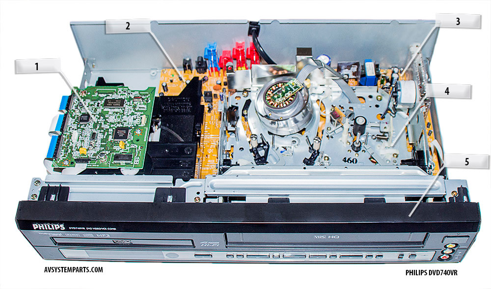 Philips DVD740VR Combo Parts:BE5600G0401,BN9560F01061, VCR Main