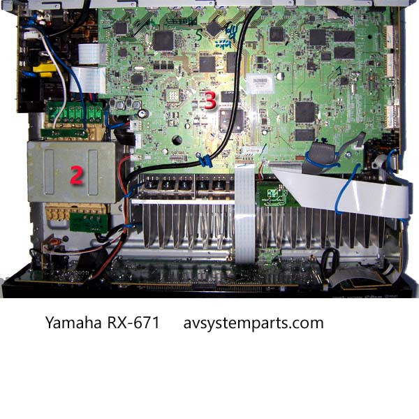 Yamaha RX-V671 Parts:YD387 ,YD433