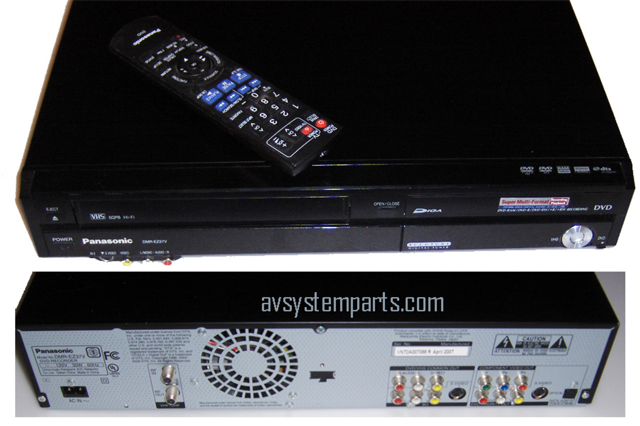 Panasonic DMR-EZ45V DVD/VHS Combi with Freeview Tuner, HDMI with 720p/1080i  upscaling, SD Card slot for Jpeg playback