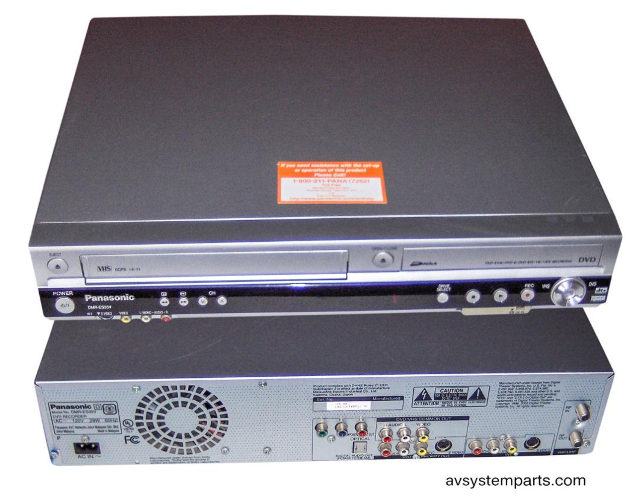 Panasonic DMR-ES35v DVD Recorder /VCR Combo TV Tuner