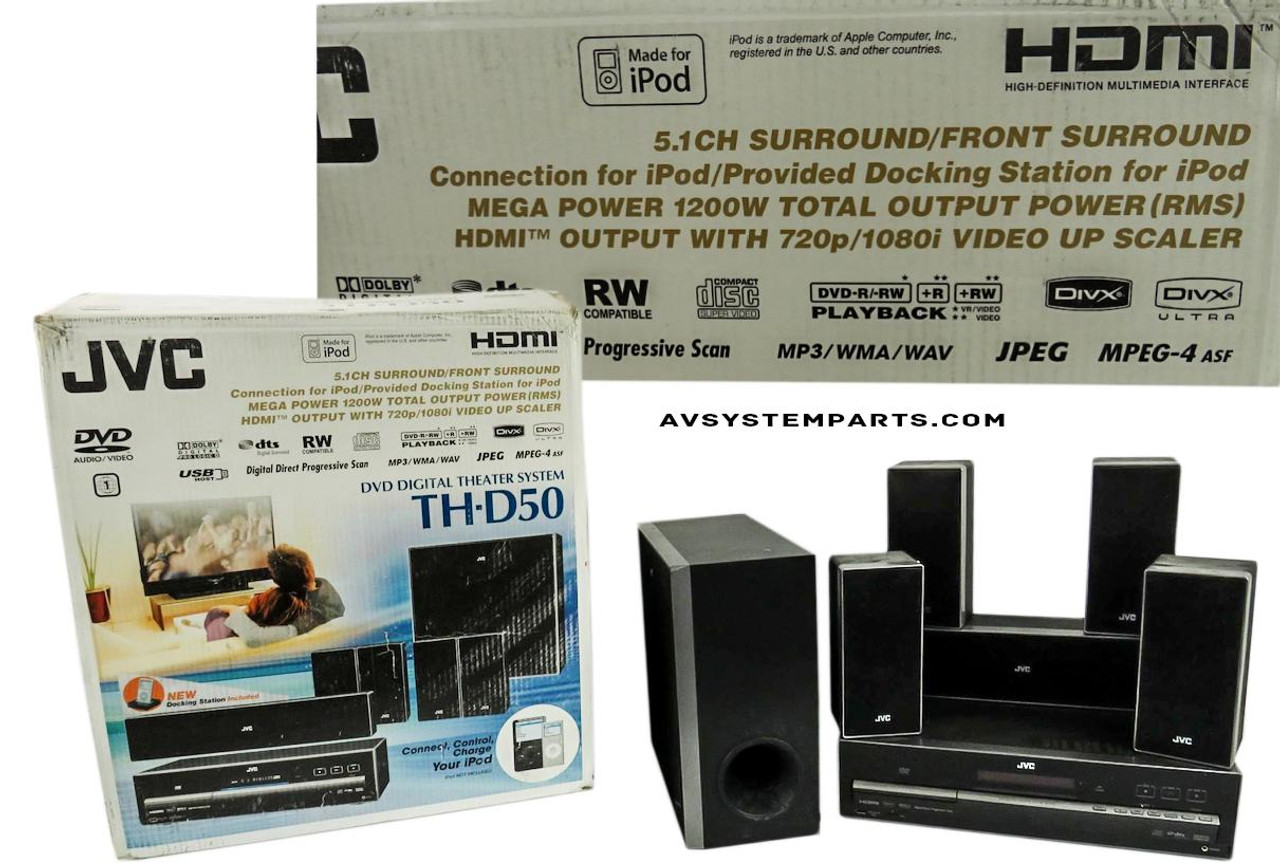 JVC TH-D50, XV-THD50 DVD Digital Theater System 5.1 Ch,1200W