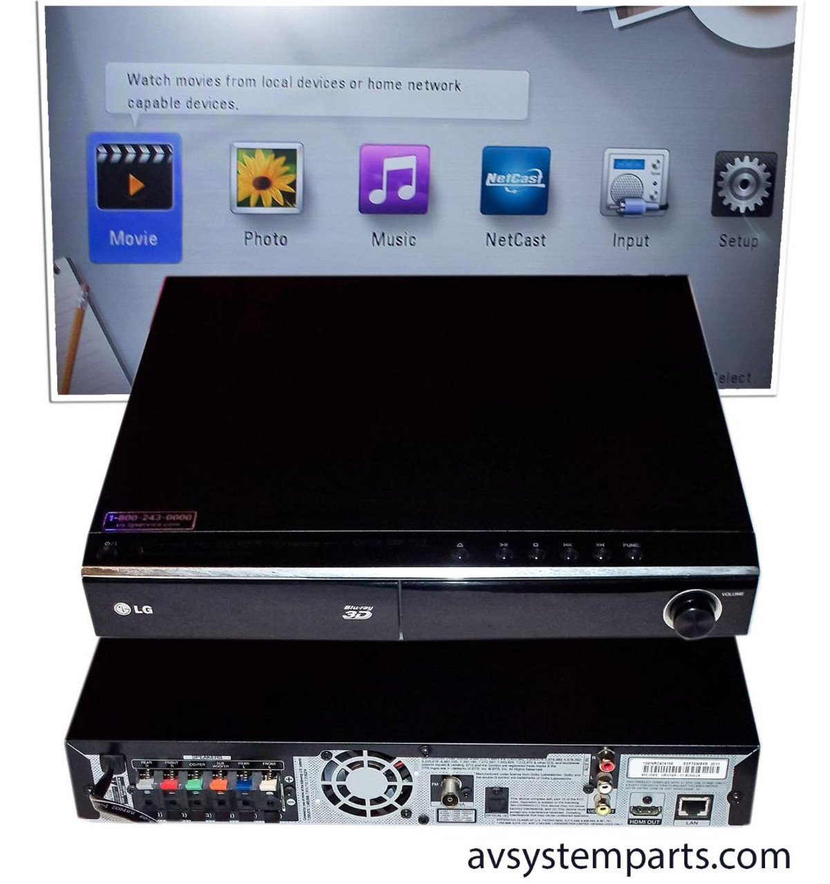 LG LHB306 Home Theater System Receiver 5.1ch,850W